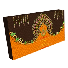 Wedding Announcement Gift Box Premium Silver 18 Compartments